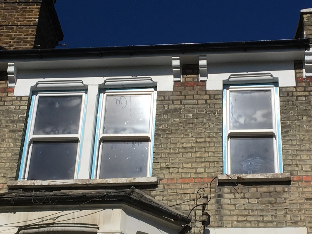 New uPVC sash windows fitted on Victorian terrace in Olympic Park